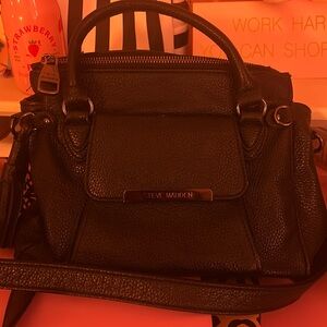 Steve Madden Black Purse Satchel